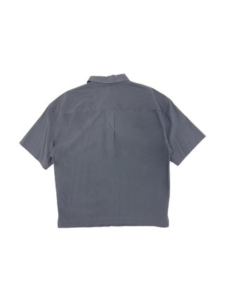COS Oversized Utility Shirt Dark Grey Boxy Short S