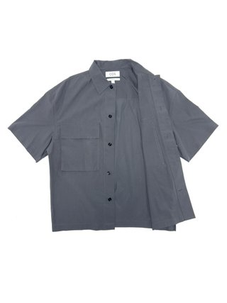 COS Oversized Utility Shirt Dark Grey Boxy Short S