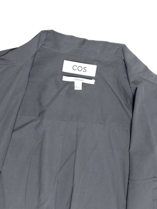COS Oversized Utility Shirt Dark Grey Boxy Short S