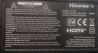 Placa Principal Hisense TV 32A4K RSAG7.820.12660/R