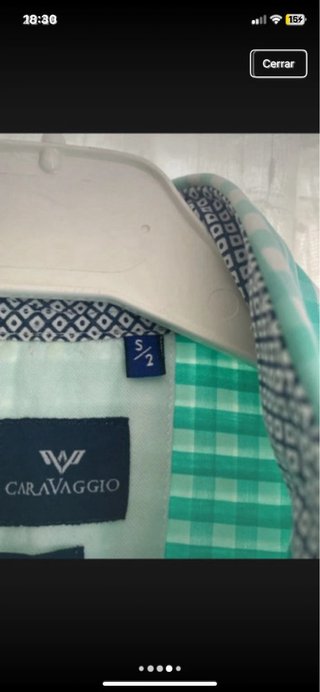 Camisa cuadros verde nueva