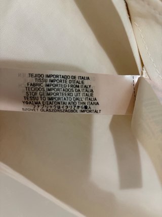 Vestido camisero, largo.  Massimo Dutti marfil.