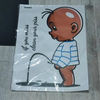 Pegatina WC. Nueva