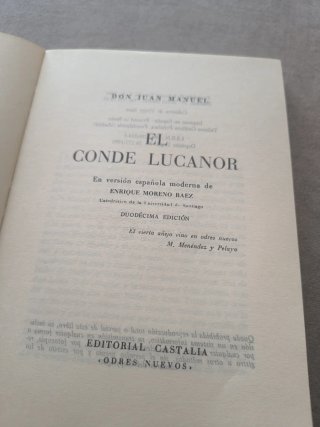 El conde Lucanor . (Spanish Edition)