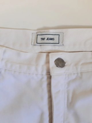 Falda vaquera mini blanca TRF
