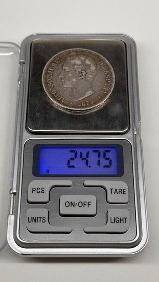Moneda 5 Pesetas Plata 1878