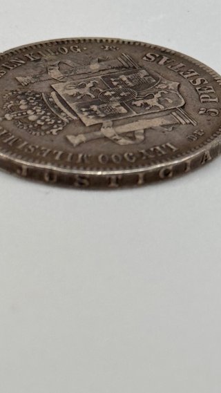 Moneda 5 Pesetas Plata 1878