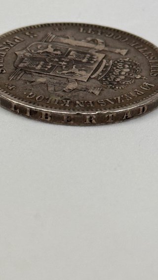 Moneda 5 Pesetas Plata 1878