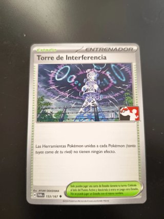 Carta Pokémon Torre de Interferencia 153/167