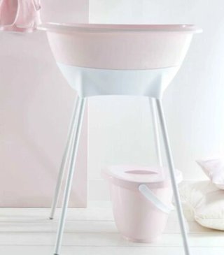 Bañera bebé con hamaca y cubo