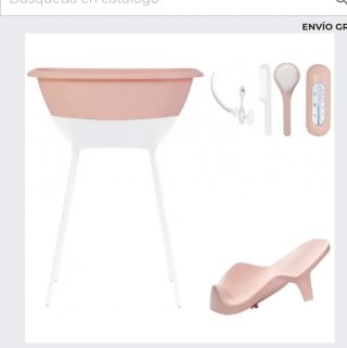Bañera bebé con hamaca y cubo
