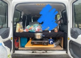 Kit Camper Furgo (mueble, colchón y tienda)