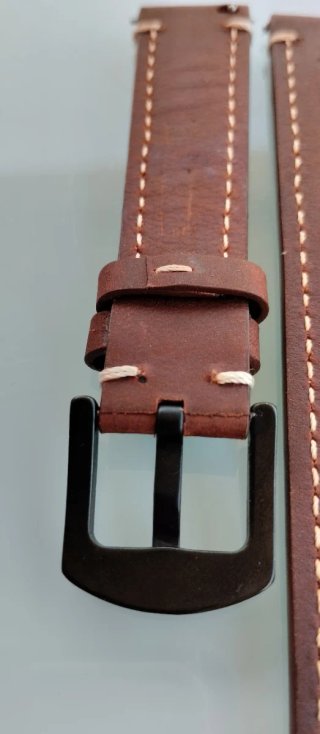 Correa de cuero para reloj 18mm marrón