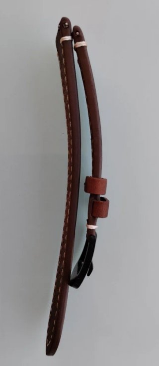 Correa de cuero para reloj 18mm marrón