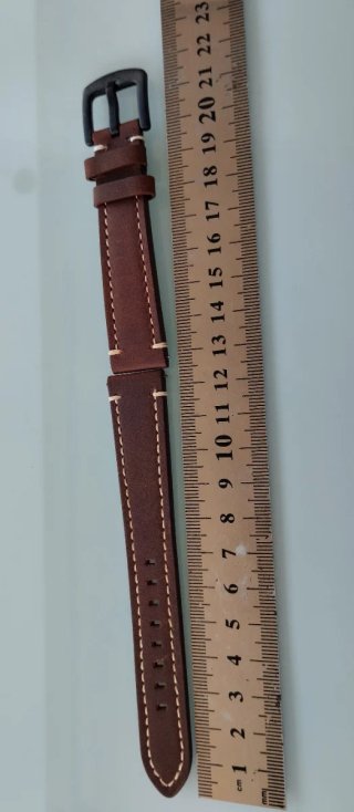 Correa de cuero para reloj 18mm marrón