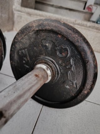 Set Mancuernas Hierro Fundido 21kg