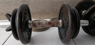 Set Mancuernas Hierro Fundido 21kg