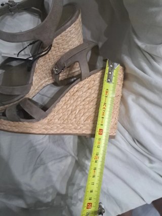 Sandalias Zara Verde Oliva Talla 39