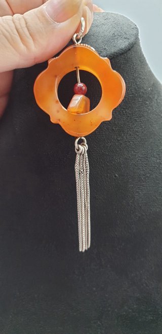 Ciondolo Vintage in Corniola (10 cm)