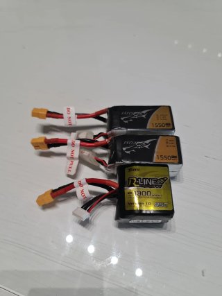 Baterías Lipo Tattu 1550mAh 4S (2 unidades) y MÁS.