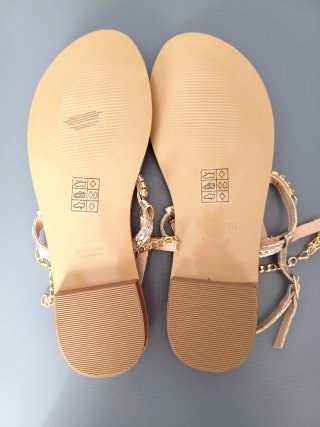 Sandali gioiello donna n.40, vera pelle nuovi