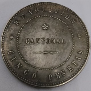 🇪🇦 REVOLUCIÓN CANTONAL CARTAGENA 1873 2 MONEDAS