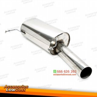 Silenciador trasero TA Technix 1x90mm redondo fab