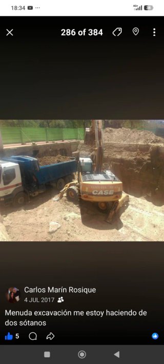 Servicios de excavación y limpieza de parcelas