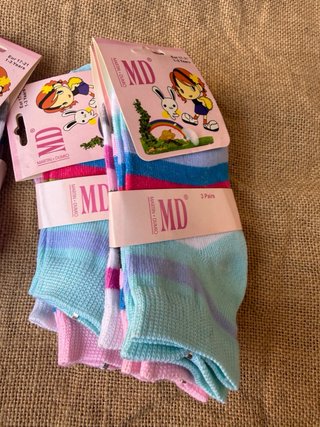 6 packs de 3 calcetines cada uno 1-3 años