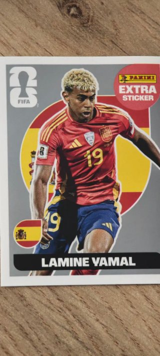 Lamine Yamal Extra Sticker Plata