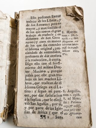 Libro antiguo Pablo de Medici 1734