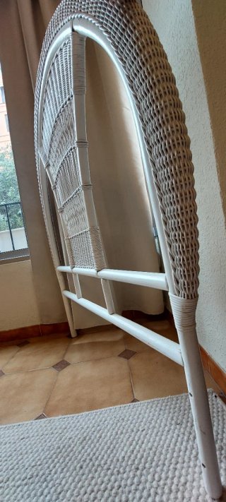 2 Cabeceros de Mimbre Blancos