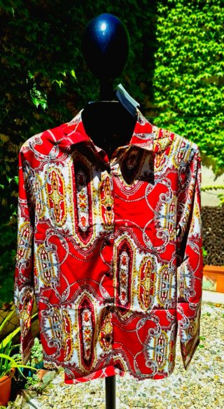 Camisa disen̈ador Seda Cupro