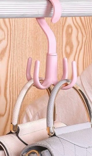 Colgador de bolsos/pañuelos beige