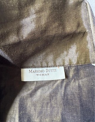 Blusa Massimo Dutti Marrón elegante talla 38