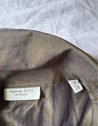 Blusa Massimo Dutti Marrón elegante talla 38