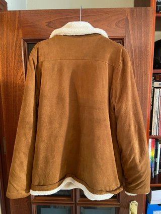 Chaqueta aviador borreguito Boohoo hombre