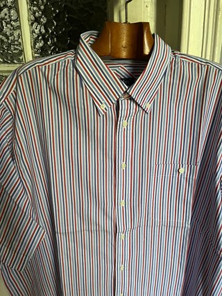 Camisa hombre manga corta rayas