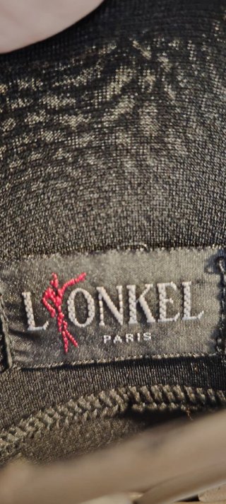 Vestido Largo Negro L'ONKEL PARIS Drapeado