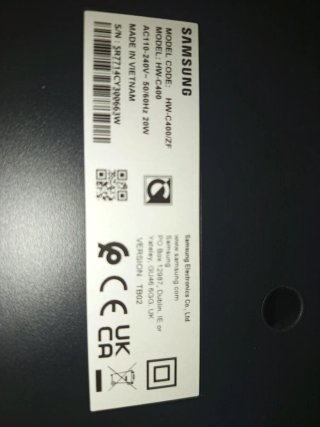Barra de Sonido Samsung HW-C400 Bluetooth Negra