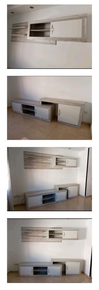 Mueble salón dos alturas