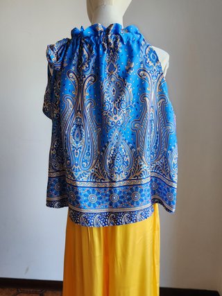 Completo estivo Pantalone giallo e Blusa Taglia XL
