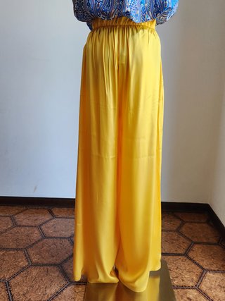 Completo estivo Pantalone giallo e Blusa Taglia XL