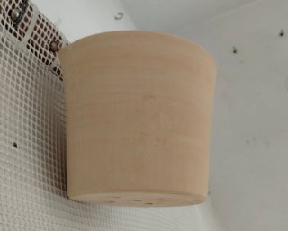 MACETA DE BARRO COCIDO para colgar