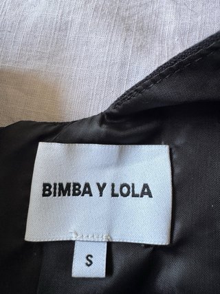 Vestido mini de Bimba y Lola Negro talla S vintage