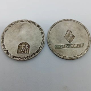 🇪🇦 2 MONEDAS ANTIGUAS DE 1808 Y 1821
