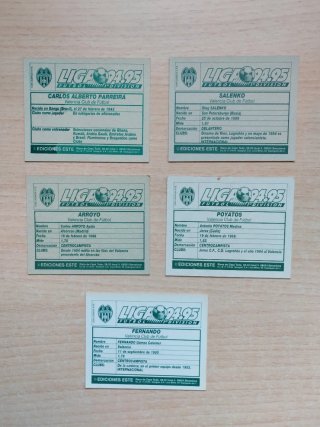 Cromos Liga Este 94-95