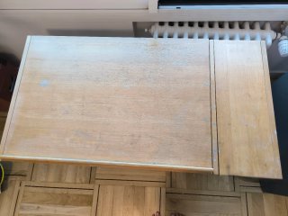 Mesa escritorio abatible de madera