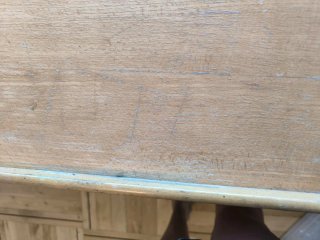 Mesa escritorio abatible de madera