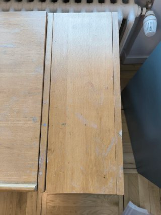 Mesa escritorio abatible de madera